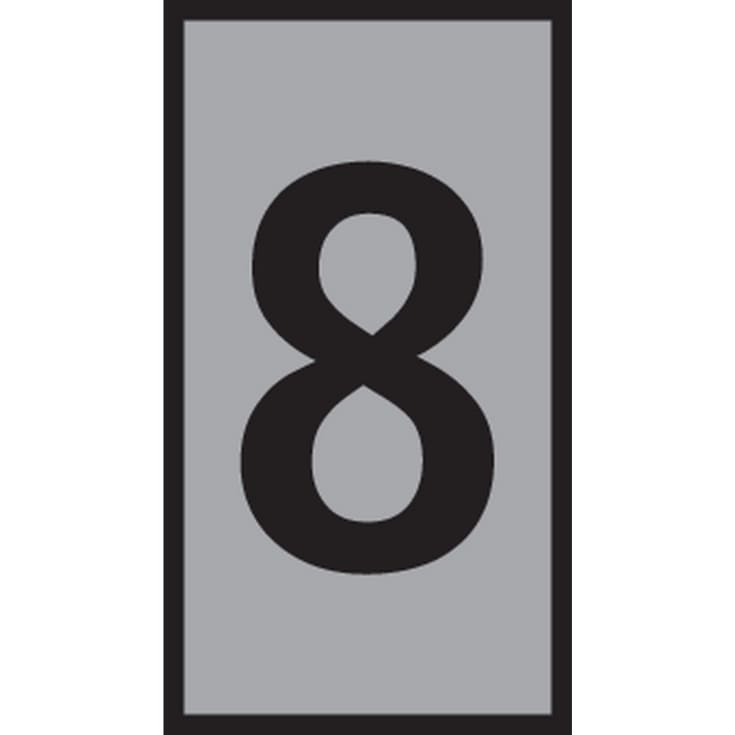 Ledningsmærke (8) grå WIC2 til 1,5-2,5 mm² ledning (200 stk)