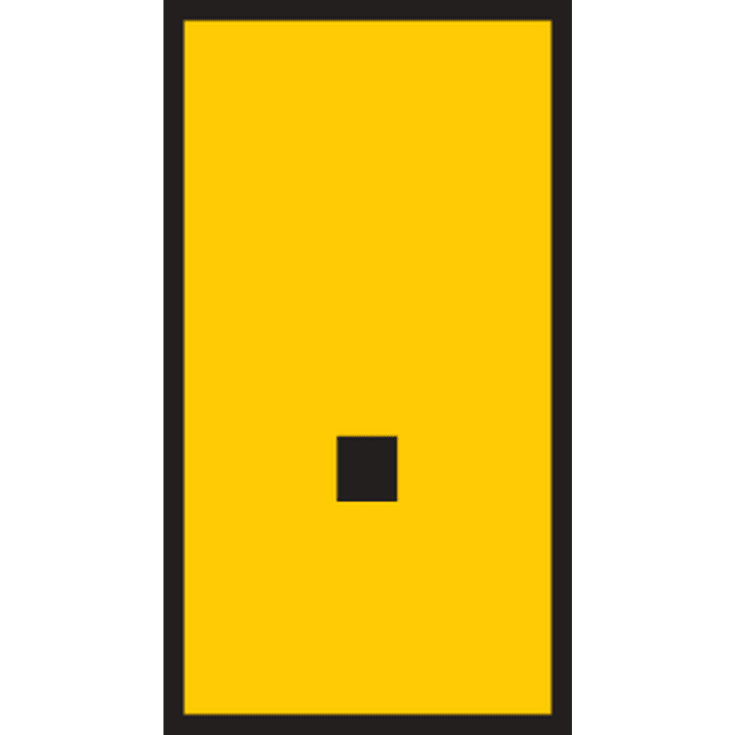 Ledningsmærke (.) gul WIC2 til 1,5-2,5 mm² ledning (200 stk)