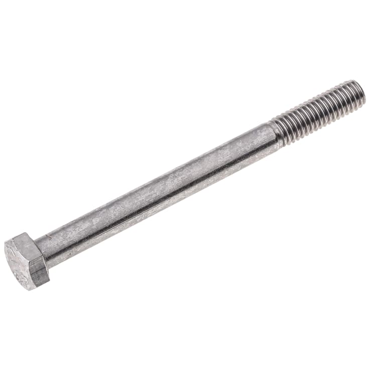 10 stk Stålbolt M16 x 200 mm, A4, DIN 931, 6-kant