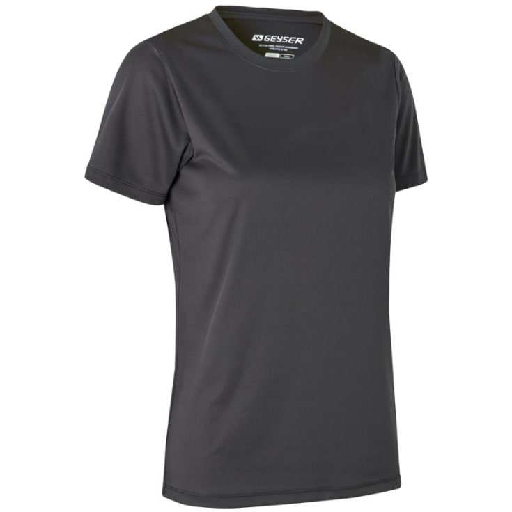 GEYSER Interlock dame T-shirt G11040, essential, koksgrå, 3XL