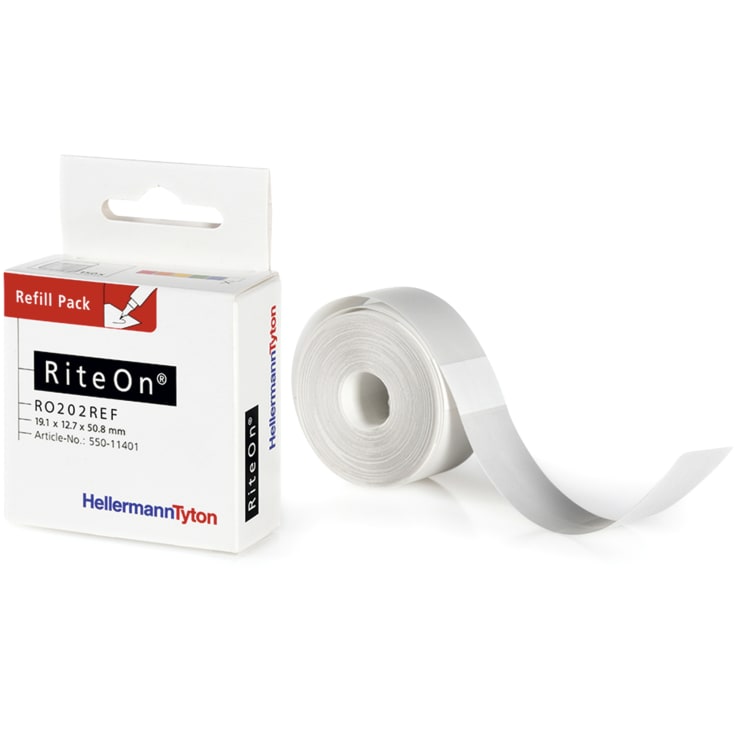 Riteon Refill SPRO203, etikett 19,1x76,2 mm, hvit (100 stk.)
