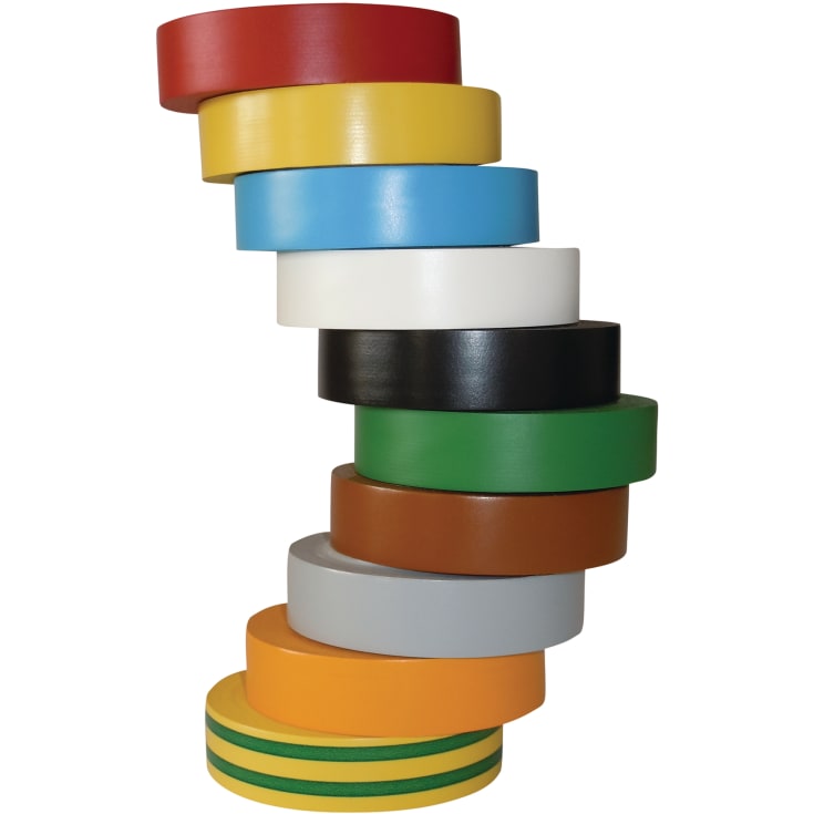Hela Vinyltape, PVC isolerbånd 15 mm X 10 m, farvemix