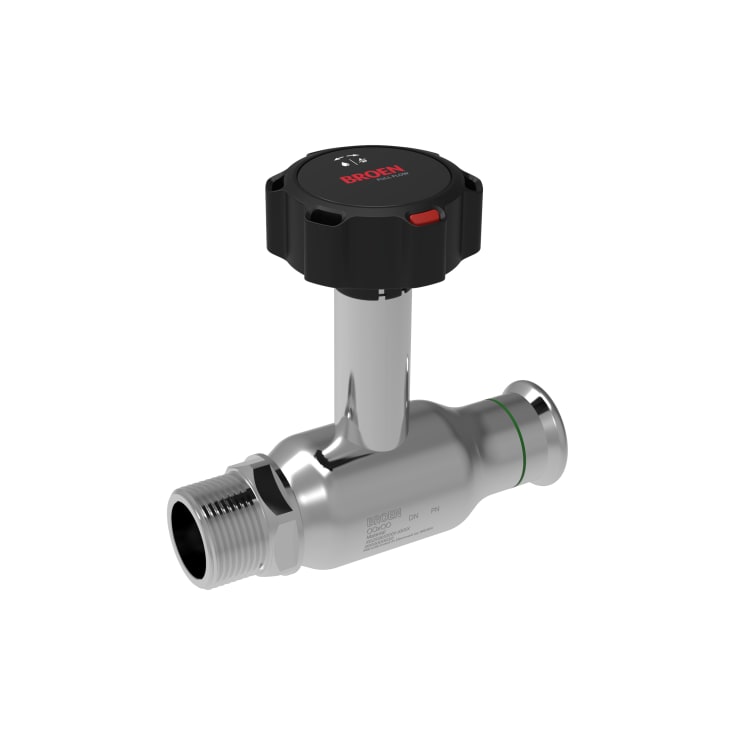 BROEN Full Flow Rustfri,G1/2xG1/2, DN15, Høj, Gear