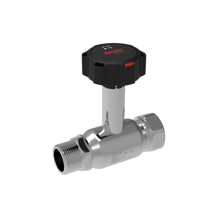 BROEN Full Flow Rustfri,G3/8xG3/8A, DN10 Høj, Gear