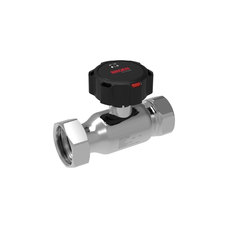 BROEN Full Flow Rustfri,G1/2xG3/4 SW, DN15, Lav, Gear