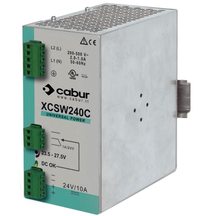 Cabur Strömförsörjning 24VDC 10A, 187-550VAC, CSW241C