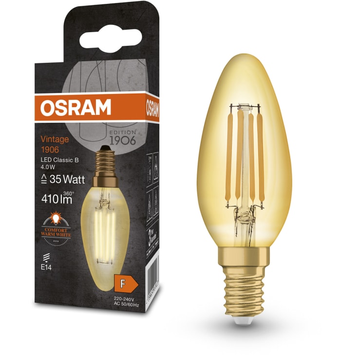 Ledvance Vintage 1906 E14 kronljuslampa, 2400K, 4W