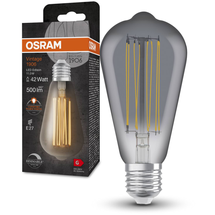 Ledvance 1906 edison smoke st fil 500lm 11W/818 E27 dim