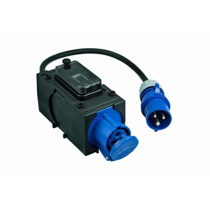 Måler m/kabel 2xCEE 16A 3P 230V til camping og båd