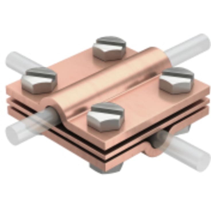 10 stk Krysskobling 252 8-10 CU Ø8-10 mm