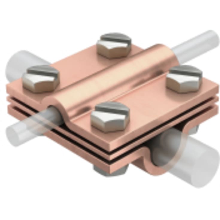 10 stk Krydssamlestykke 252 8-10X16 CU Ø8-10 x 16 mm
