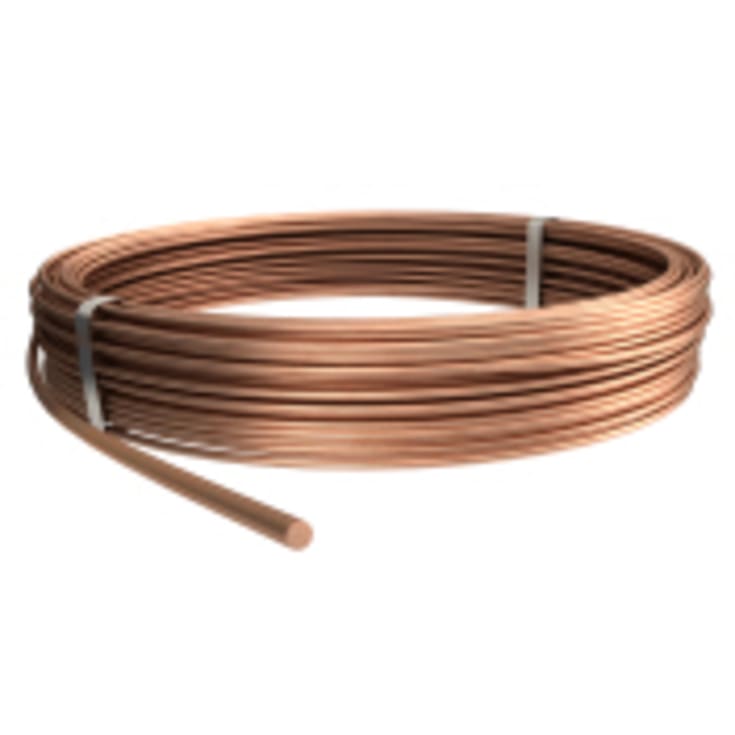 100 meter Rundleder RD 8-CU Ø8 mm kobber (100)