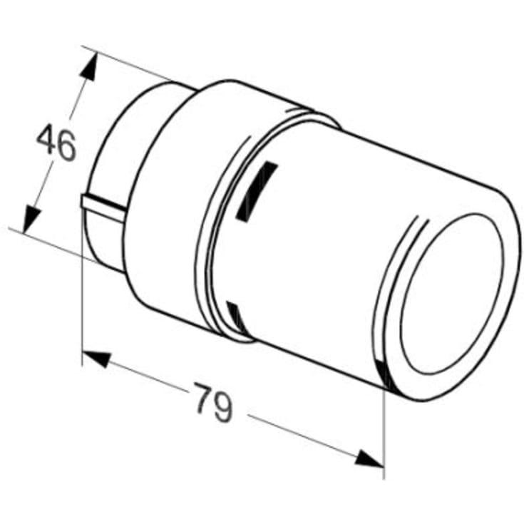 Danfoss RAX termostat, vit