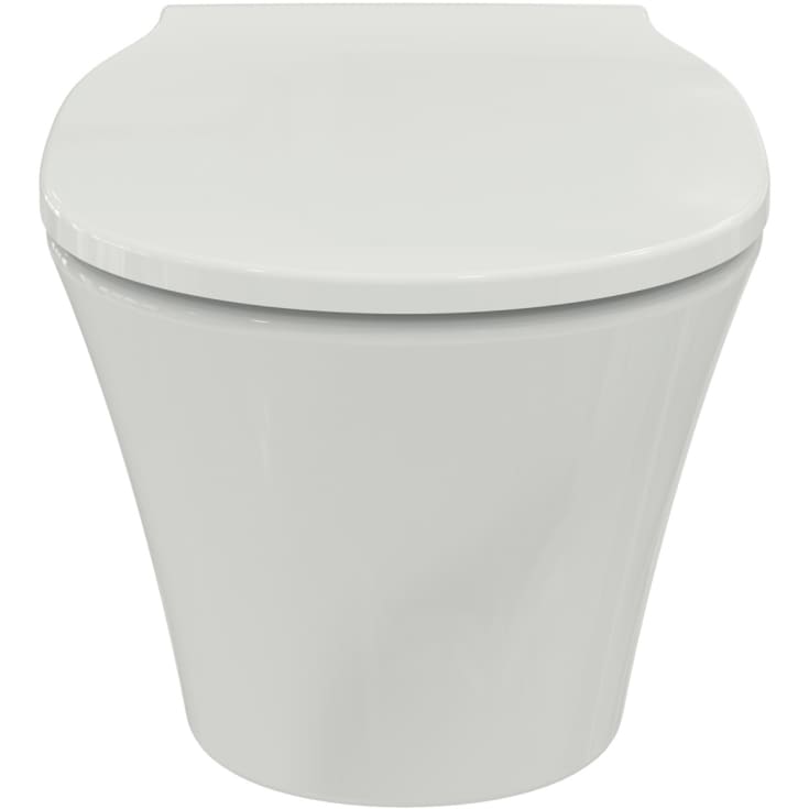 Ideal Standard Connect Air væghængt toilet, inkl. soft close toiletsæde, rimless, hvid