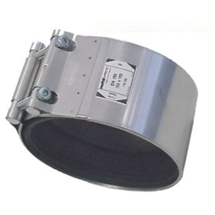 Rapid Kobling Rustfri 110/114 mm til gamle støbejernsrør