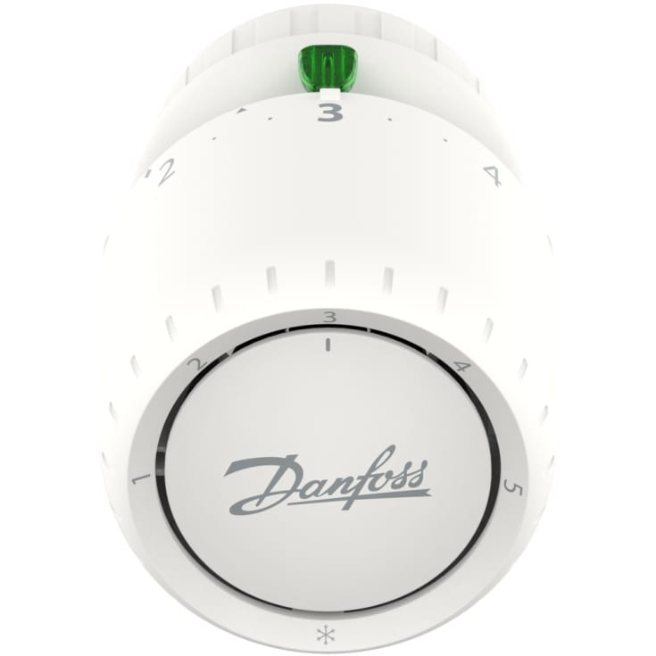 Danfoss Aveo RA termostat, snapkobling, hvid