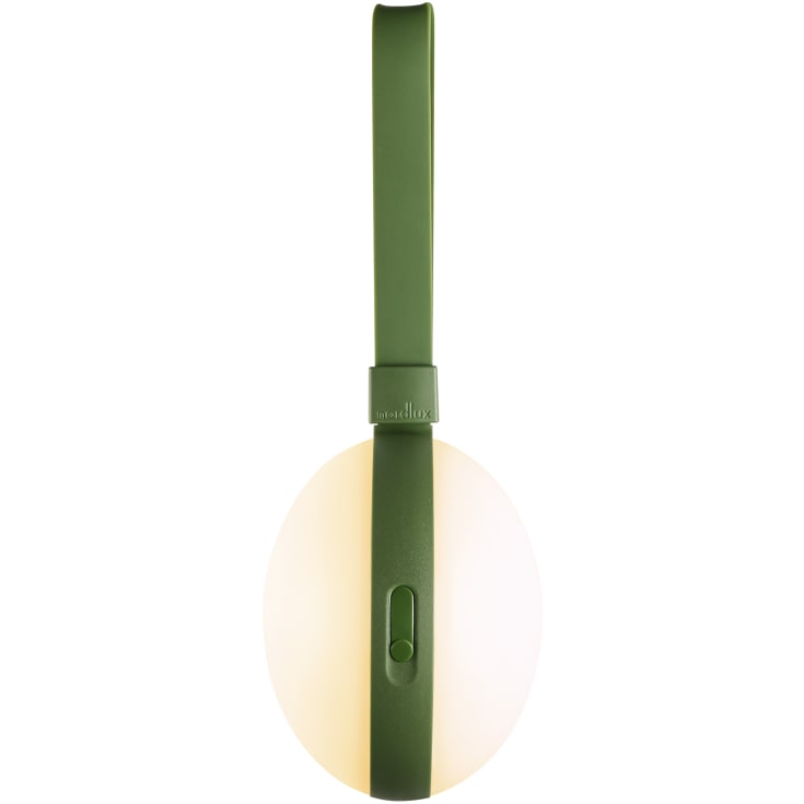 Nordlux Bring To-Go genopladelig lampe, Ø12 cm, grøn