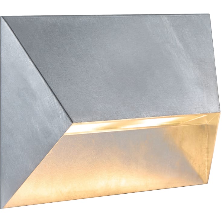 Nordlux Pontio vägglampa utomhus, galvaniserat stål, 27 cm