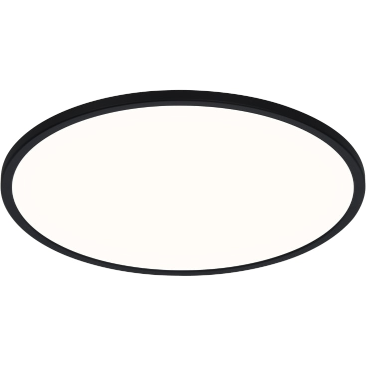 Nordlux Oja Bath dimbar plafond, kelvinskift, svart, Ø42 cm