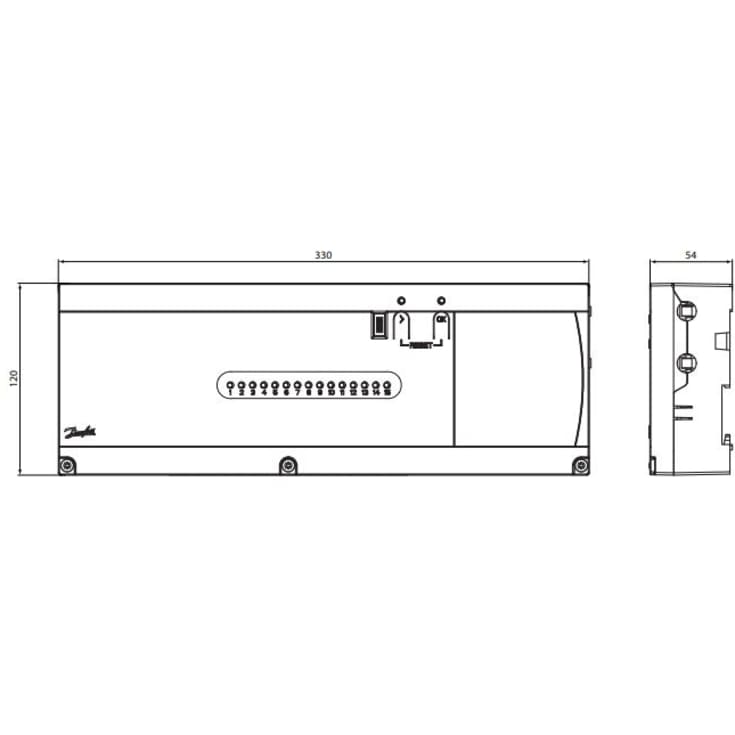 Danfoss Icon2 Basic 230V  gulvvarme styring, trådløs, 15 udgange