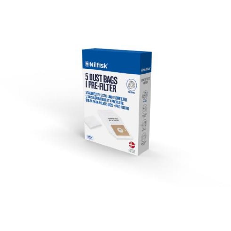 Mikrofiberfilterposer, 5 stk.