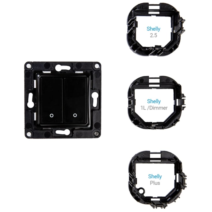 Shelly Wall switch 2 svart