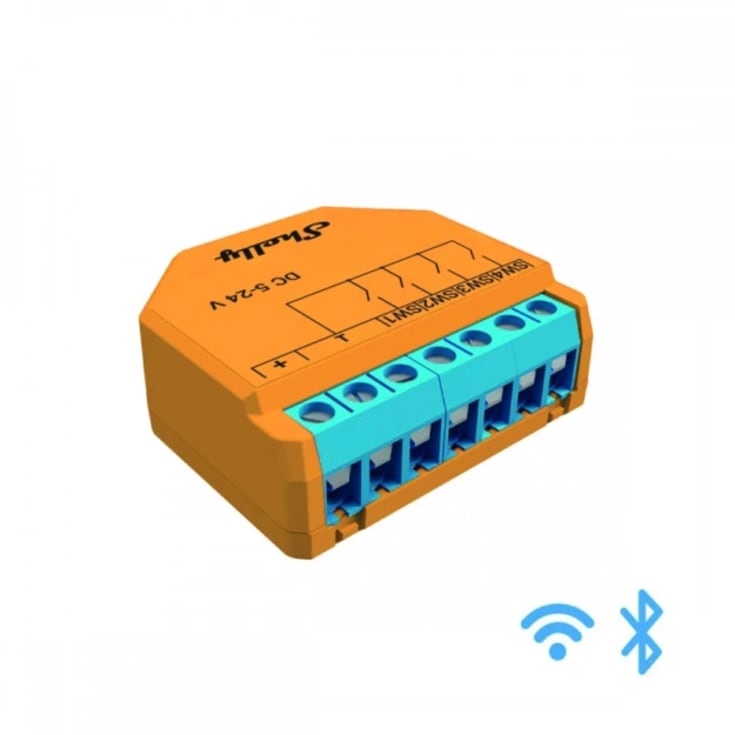 Shelly Plus inngangsmodul DC, 4 kanaler, wifi