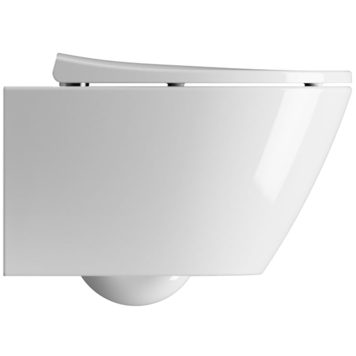 GSI Modo væghængt toilet, uden skyllekant, rengøringsvenlig, hvid