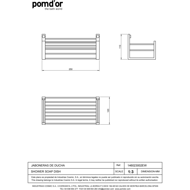 Cosmic Essentials brusehylde, krom