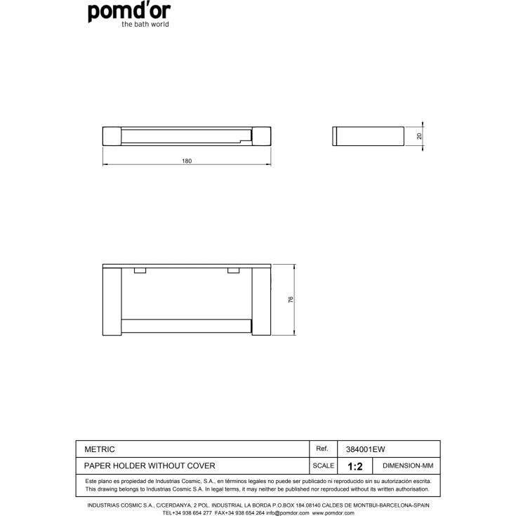 Cosmic Metric dorullholder, matt sort