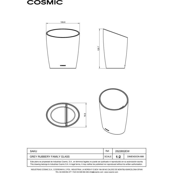 Cosmic Saku tandborstmugg, vit