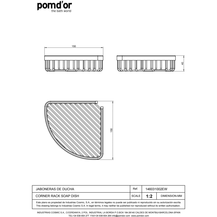 Cosmic Essentials brusehylde, krom