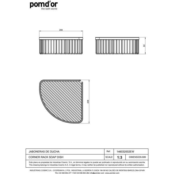 Cosmic Essentials brusehylde, krom