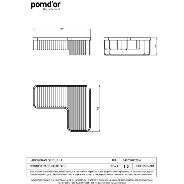 Cosmic Essentials brusehylde, krom