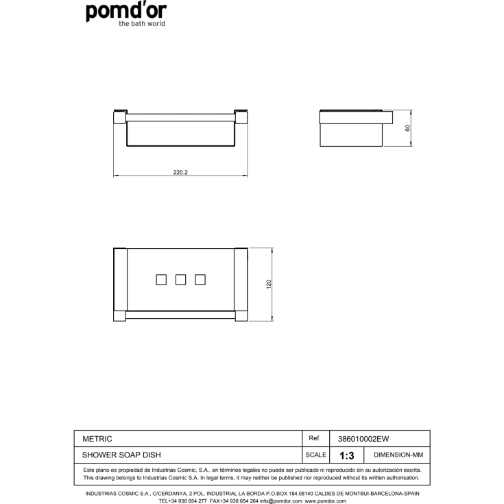 Cosmic Metric brusehylde, mat sort