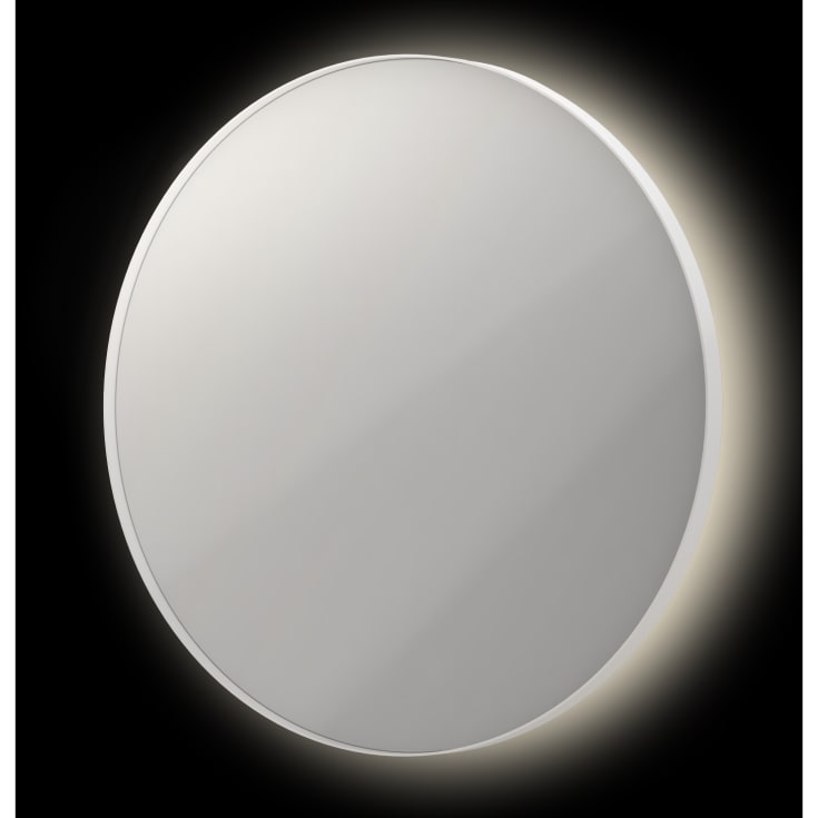 Sanibell Ink SP17 spejl med lys, dæmpbar, dugfri, hvid, Ø60 cm