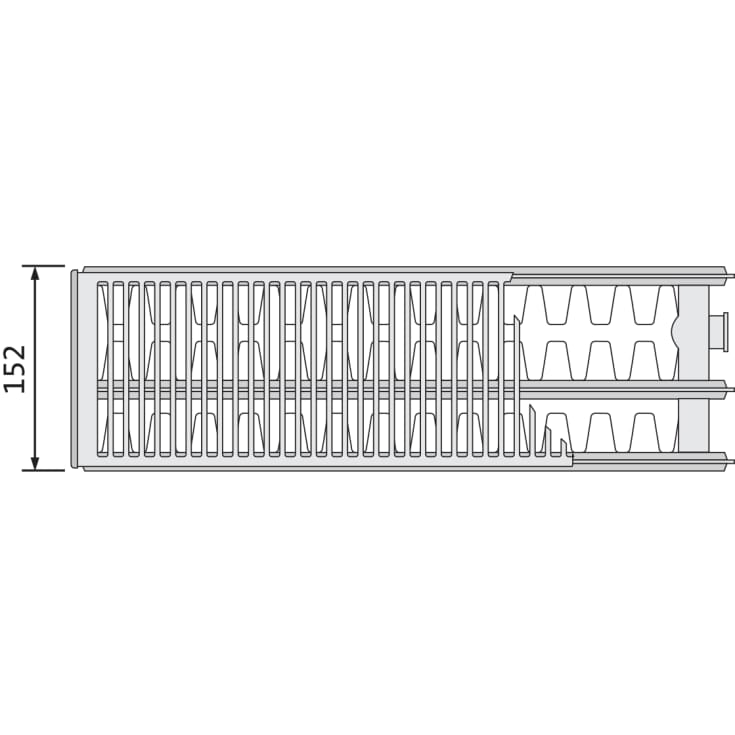 Purmo Compact C33 radiator, 50x300 cm - 54 m²