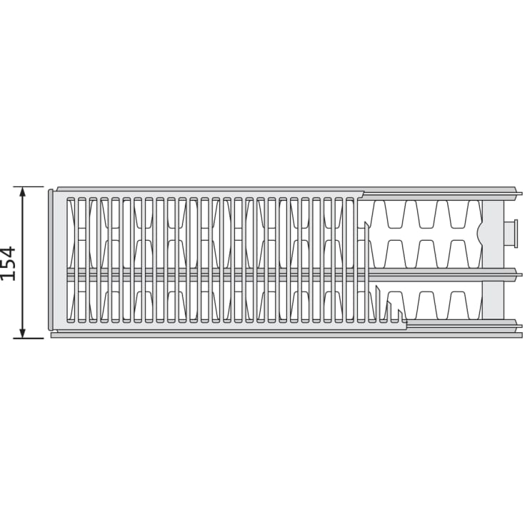 Purmo Compact Plan FC 33 radiator, 30x160 cm, 19 m²
