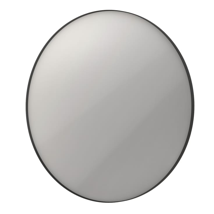 Sanibell Ink SP17 spegel med belysning, dimbar, imfri, Ø120 cm, svart