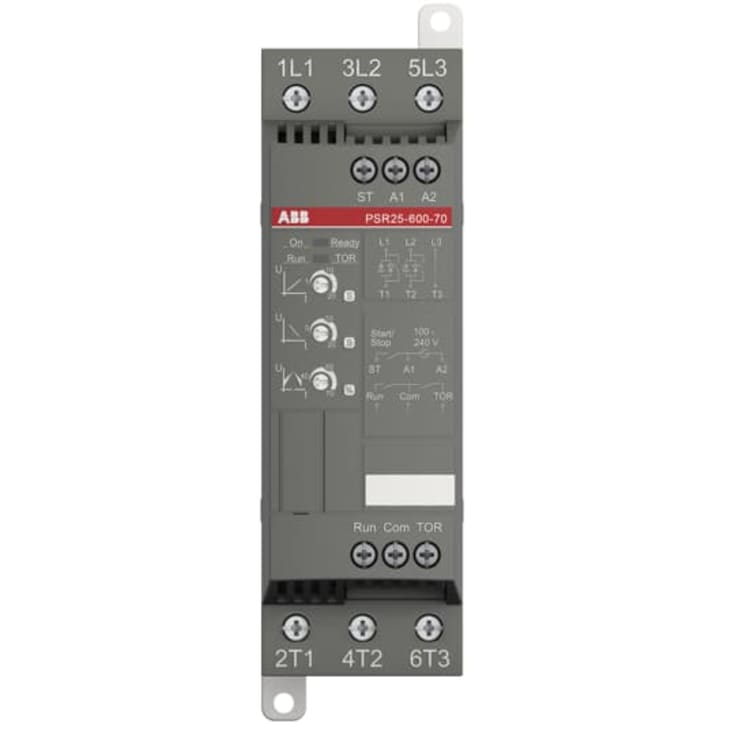 Mjukstartare 11kW 400V 25.0A 230V inkl. By-pass PSR25-600-70