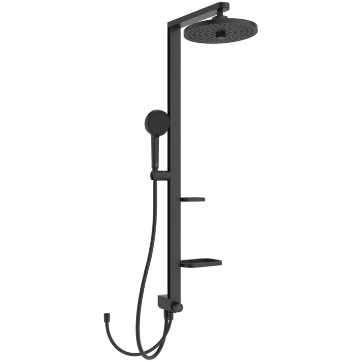 Ideal Standard Alu+ brusesæt, vandbesparende,  mat sort