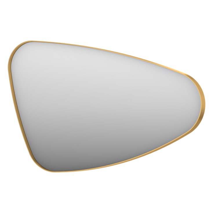 Sanibell Ink SP22 spejl, højre, 80x50 cm, børstet mat guld