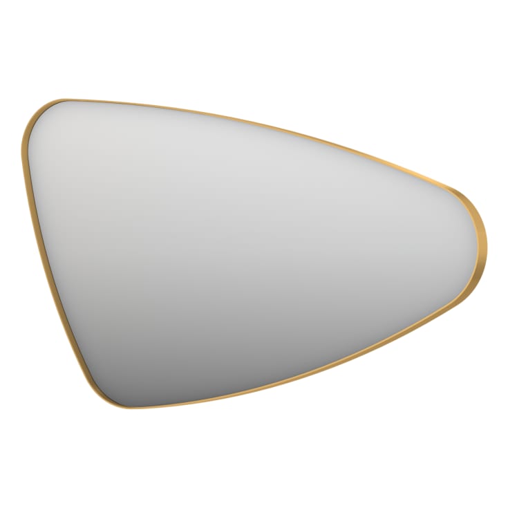 Sanibell Ink SP22 spejl, højre, 100x60 cm, børstet mat guld