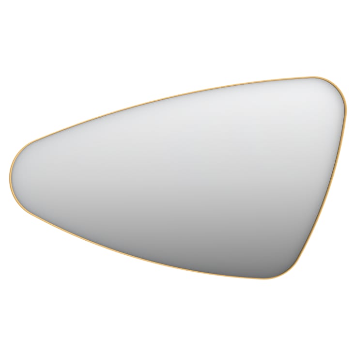 Sanibell Ink SP22 spejl, venstre, 100x60 cm, børstet mat guld