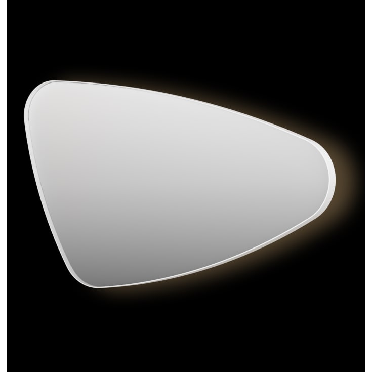 Sanibell Ink SP23 spejl med lys, dæmpbar, dugfri, højre, hvid, 100x60 cm