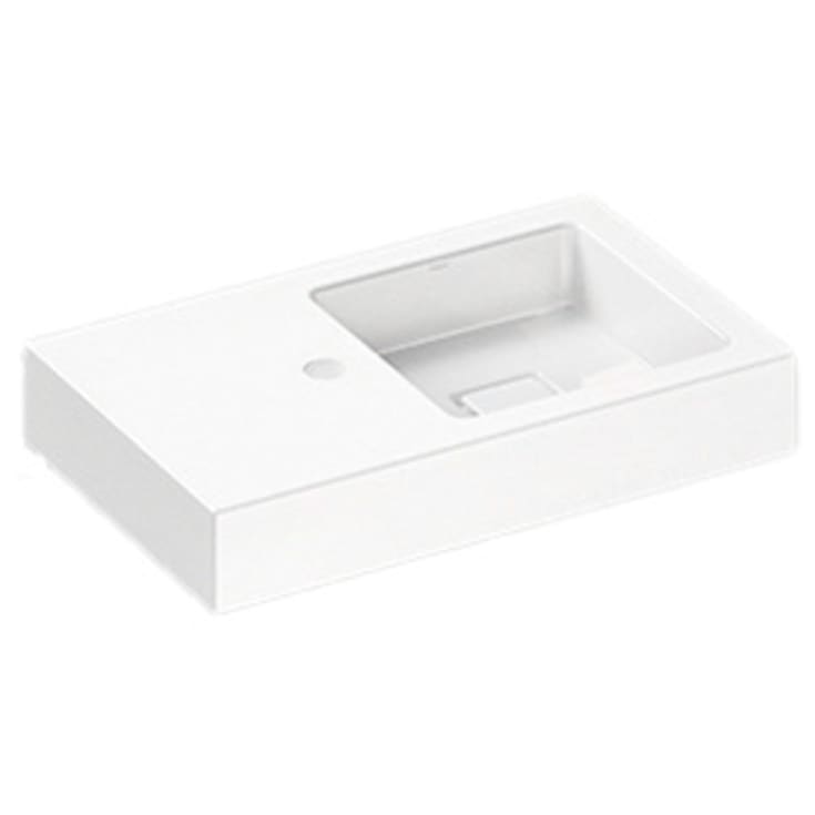 Alape QS525 håndvask, 52,5x32,5 cm, højre, hvid