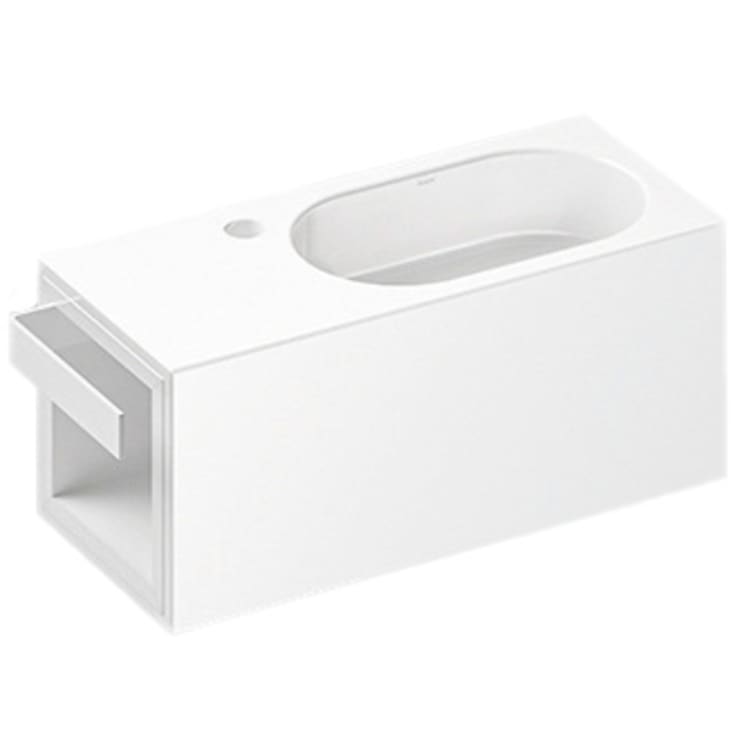 Alape XXS2 håndvask, 58x23,6 cm, højre, hvid