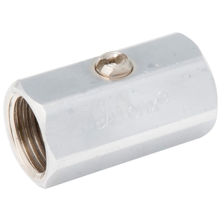 Broen Ballofix kuglehane uden greb, muffe/muffe 1/2"