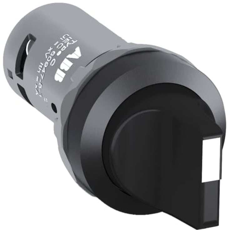 Kompakt drejeomskifter sort, 2 slutte, C3SS3-10B-20