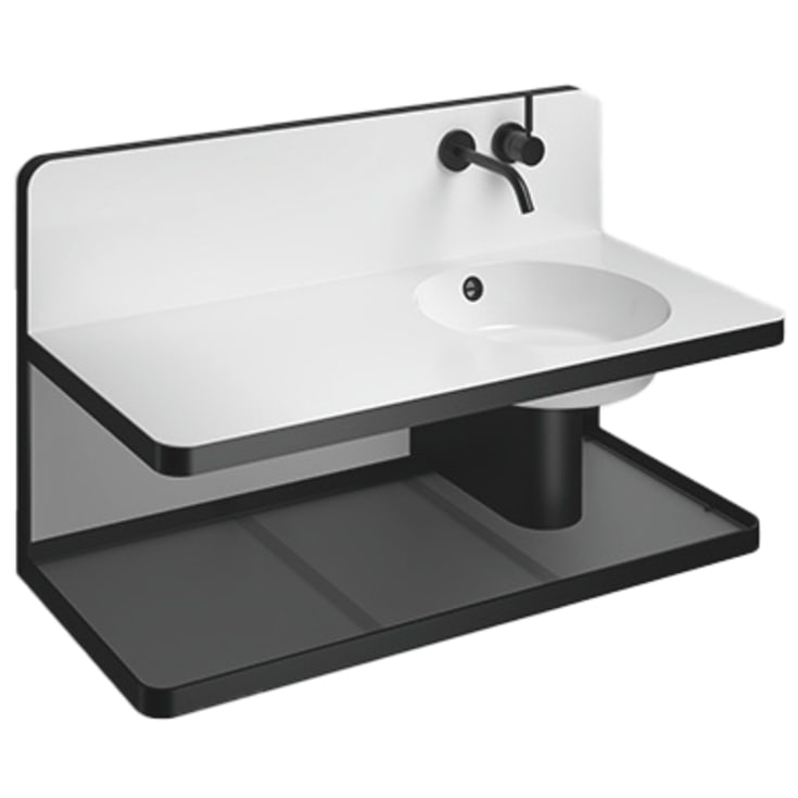 Alape WP.S19.1 håndvask, 100x47,7 cm, højre, hvid